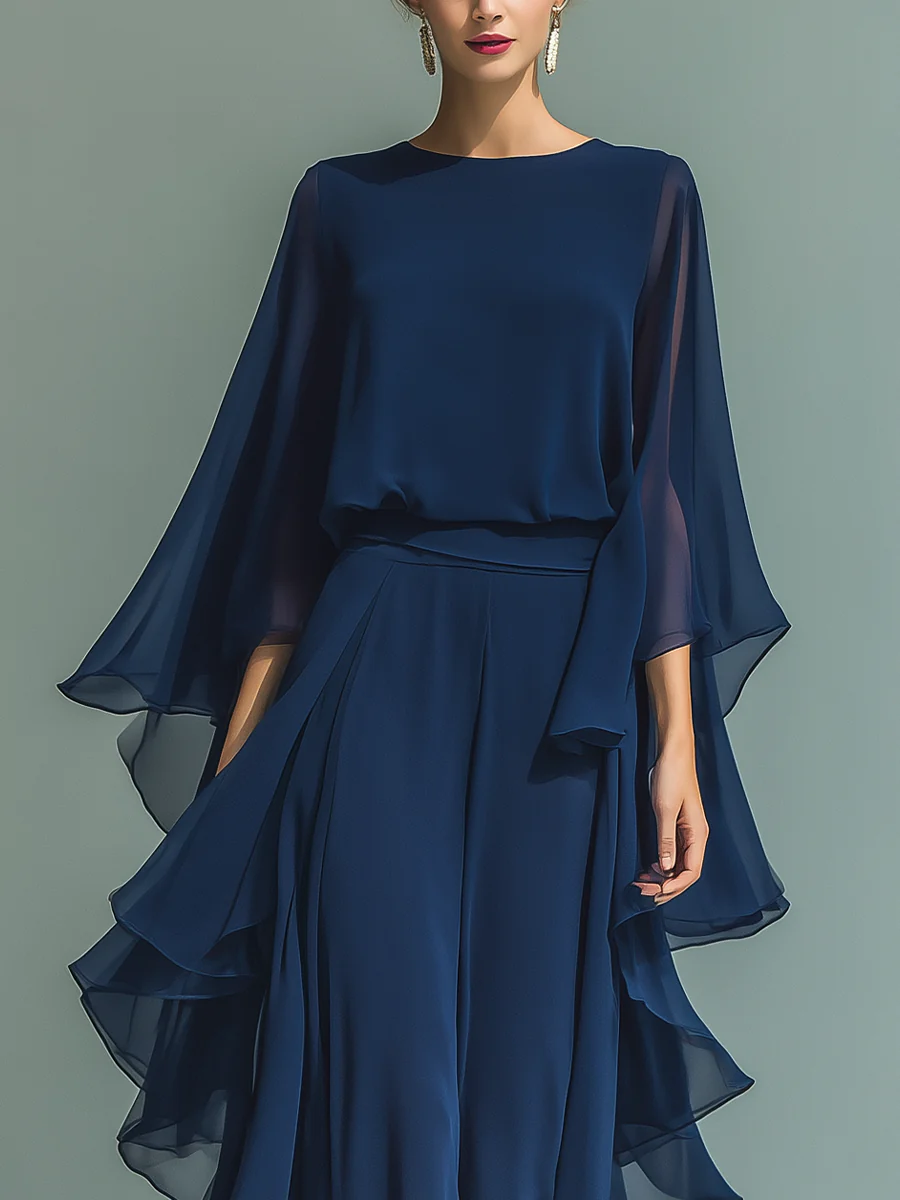 Elin™ | Abito Maxi a Strati Elegante