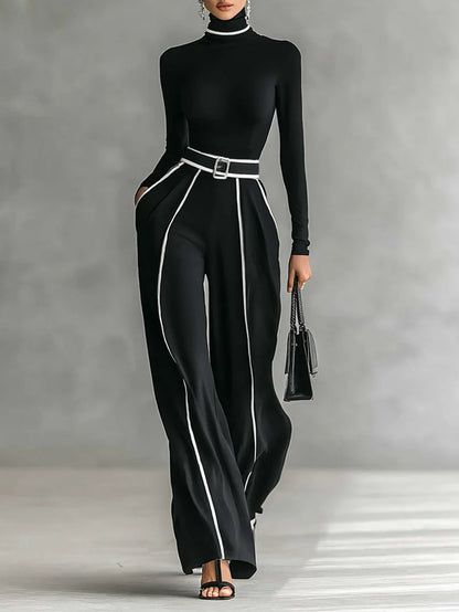 Solin™ | Elegante Jumpsuit Scollo Alto