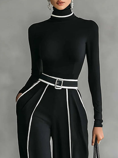 Solin™ | Elegante Jumpsuit Scollo Alto
