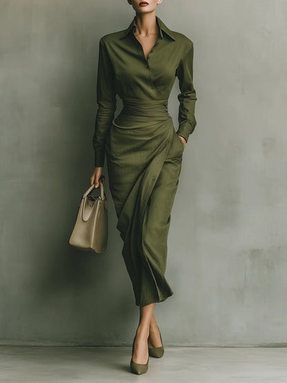 Narelle™ | Abito avvolgente elegante e sagomato