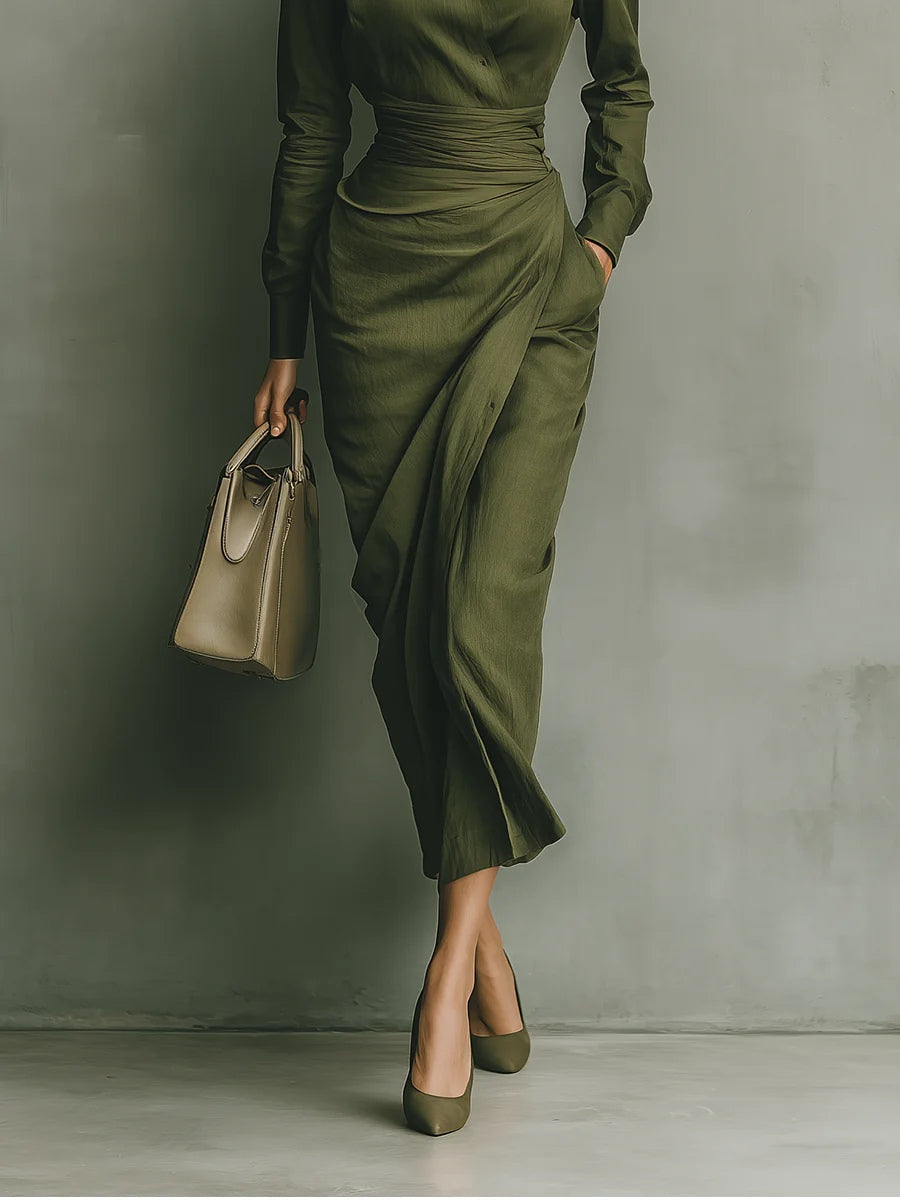 Narelle™ | Abito avvolgente elegante e sagomato