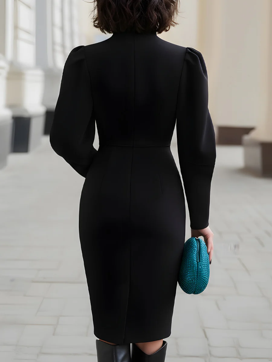 Marene™ | Elegante midi dress con zip
