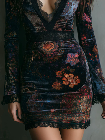 Lona™ | Elegante Minidress in Velluto