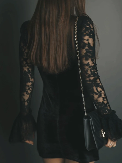 Nell™ | Abito Mini Scollo Elegante