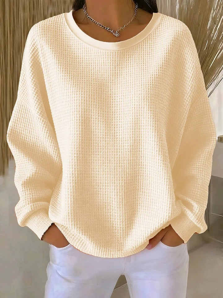 Sari™ | Maglione Casual in Tessuto Strutturato