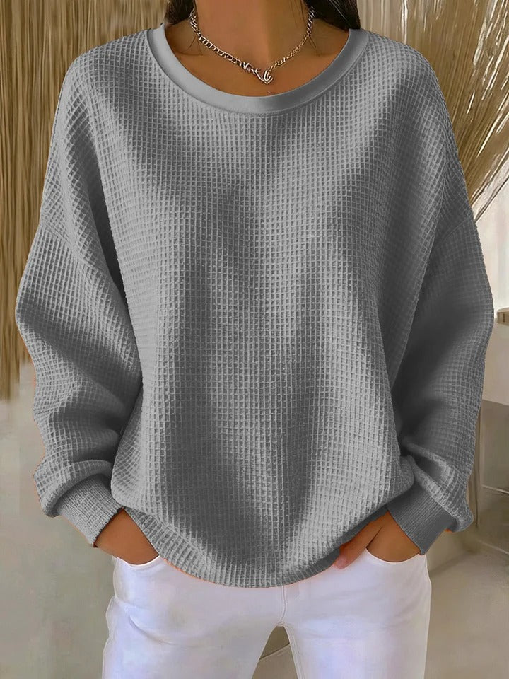Sari™ | Maglione Casual in Tessuto Strutturato