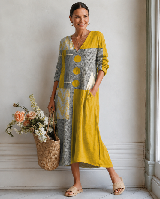 Eloise™ | Abito Midi Relax con Camuffamento della Pancia