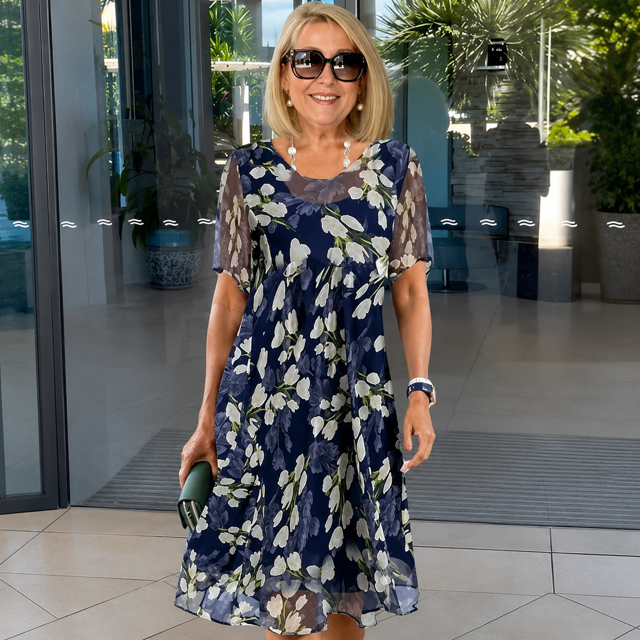 Greta™ | Elegante Abito a Fiori
