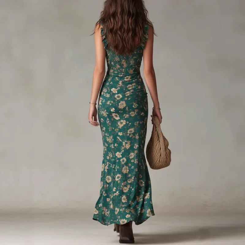 Nari™ | Abito Maxi Elegante con Fiori