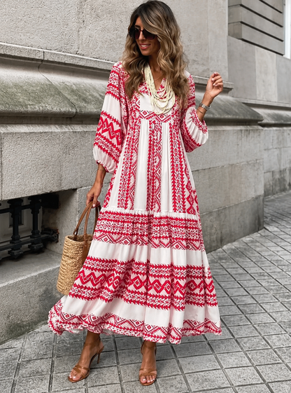 Bellona™ | Abito Bohemien Camuffa Pancia con Fiori