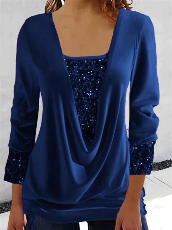 Arla™ | Blusa moderna con strato di paillettes