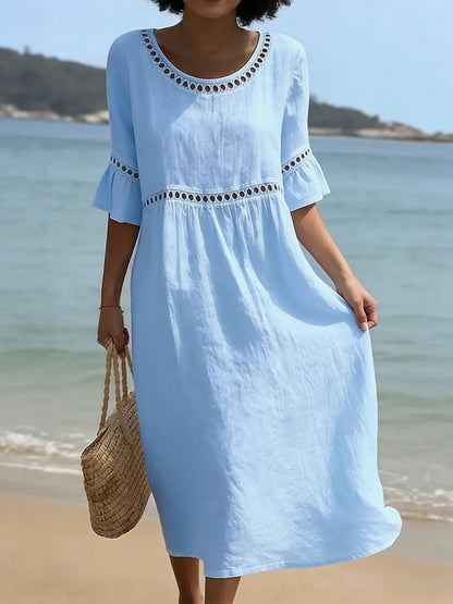 Amara™ | Elegante Abito Midi Camuffa Pancia