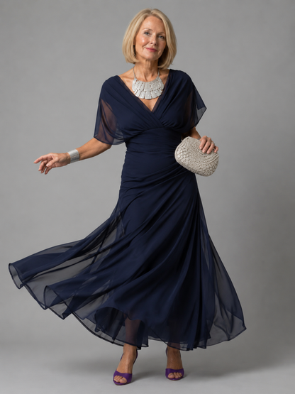 Evelina™ | Elegante Abito Maxi Camuffante per Gravidanza