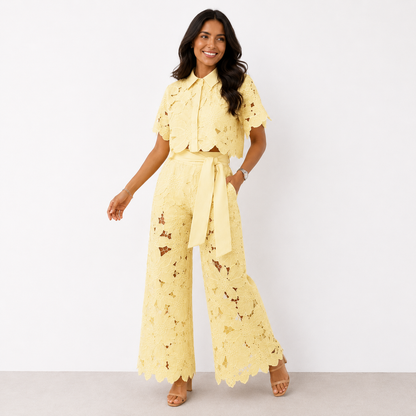 Arielle™ | Elegante Set di Due Pezzi in Pizzo