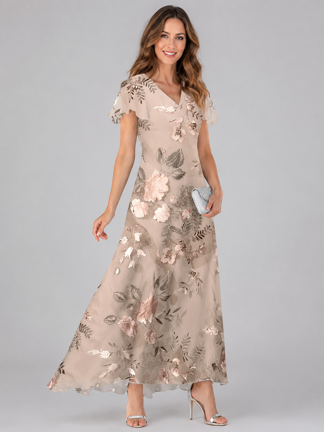 Florine™ | Abito Maxi a Fiori Camuffa Pancia