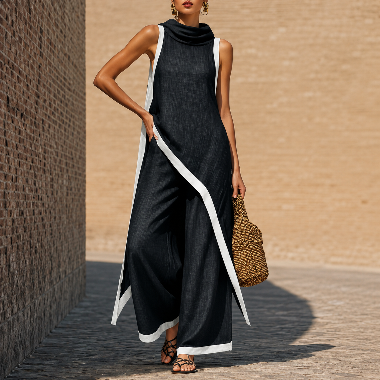 Jovanne™ | Elegante Set in Lino a Due Pezzi