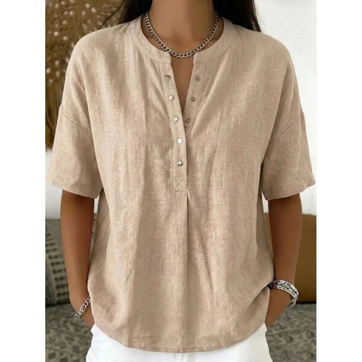 Mies™ | Blusa Estiva in Lino Leggero 1+1 GRATIS