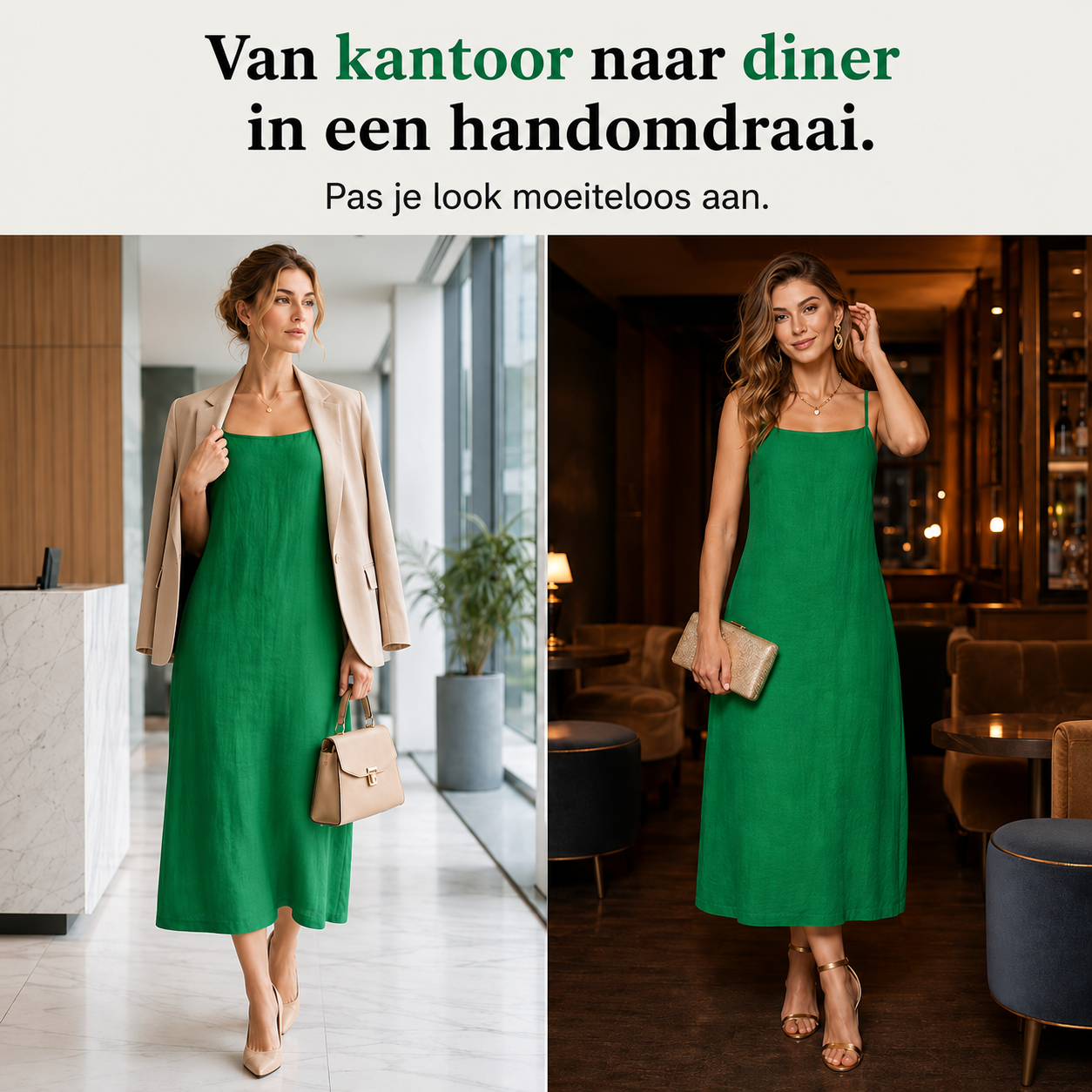 Ivara™ | Maxi Abito in Stile Lino con Copertura per Pancia