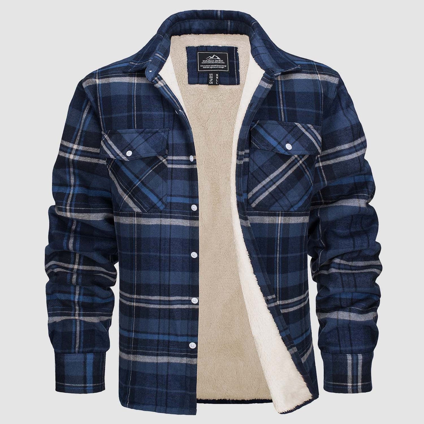 Arvid™ | Giacca camicia a quadri foderata