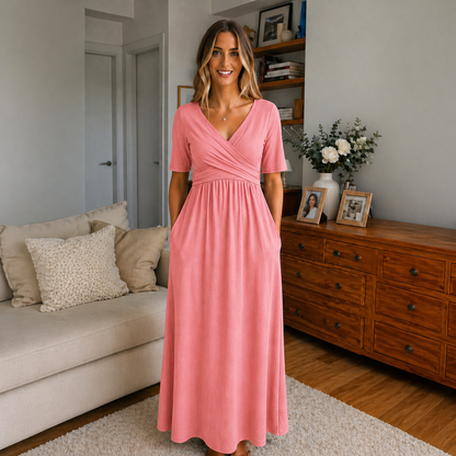 Zeno™ | Elegante Abito Maxi Avvolgente