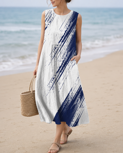 Ameline™ | Abito Midi Floreale Leggero Camuffante per Pancia