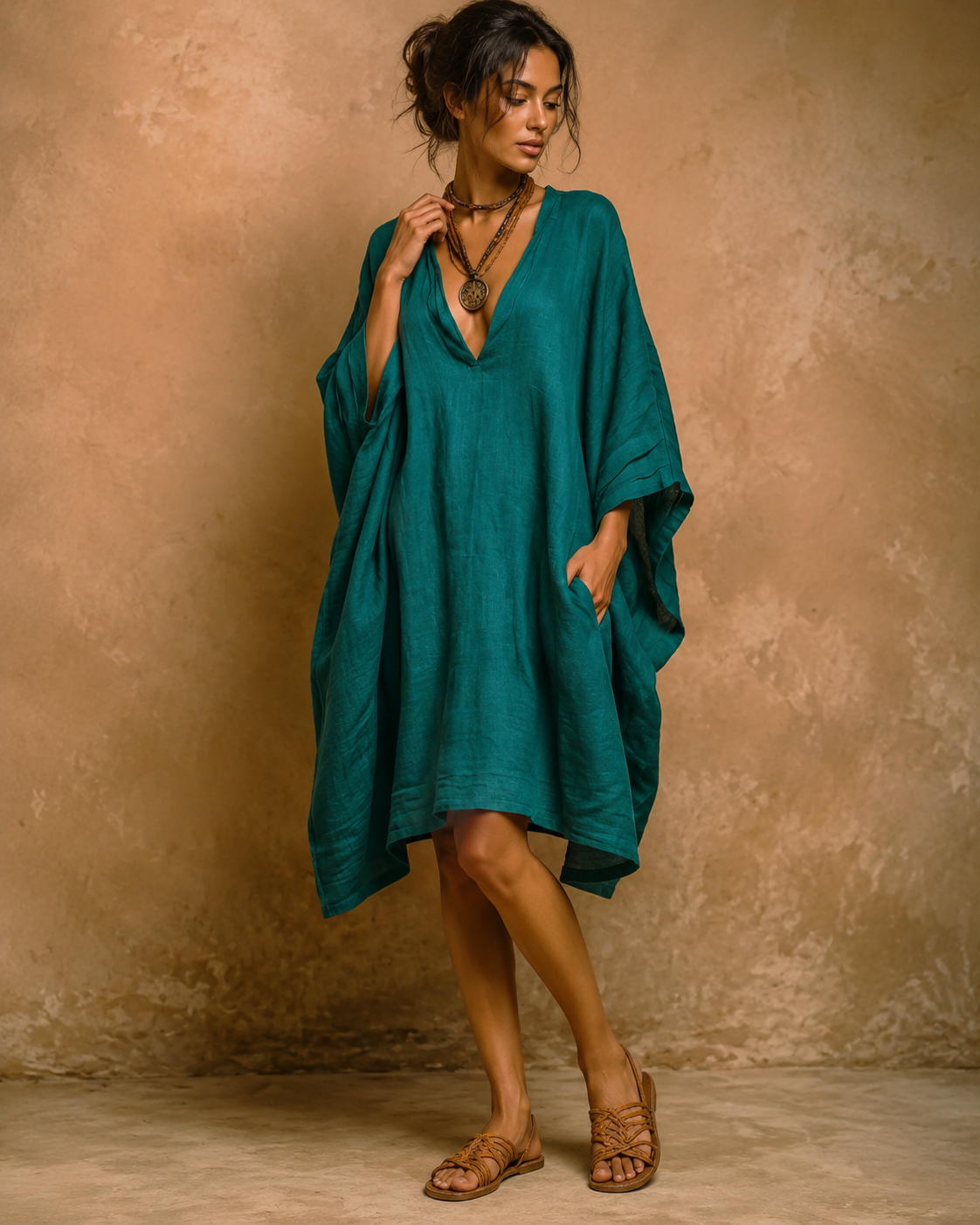 Cassienne™ | Abito in Lino Oversize