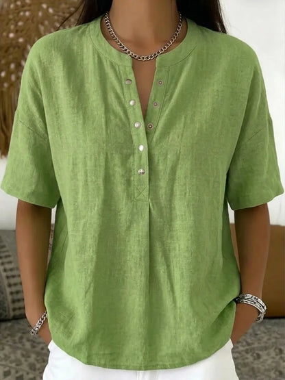 Mies™ | Blusa Estiva in Lino Leggero 1+1 GRATIS