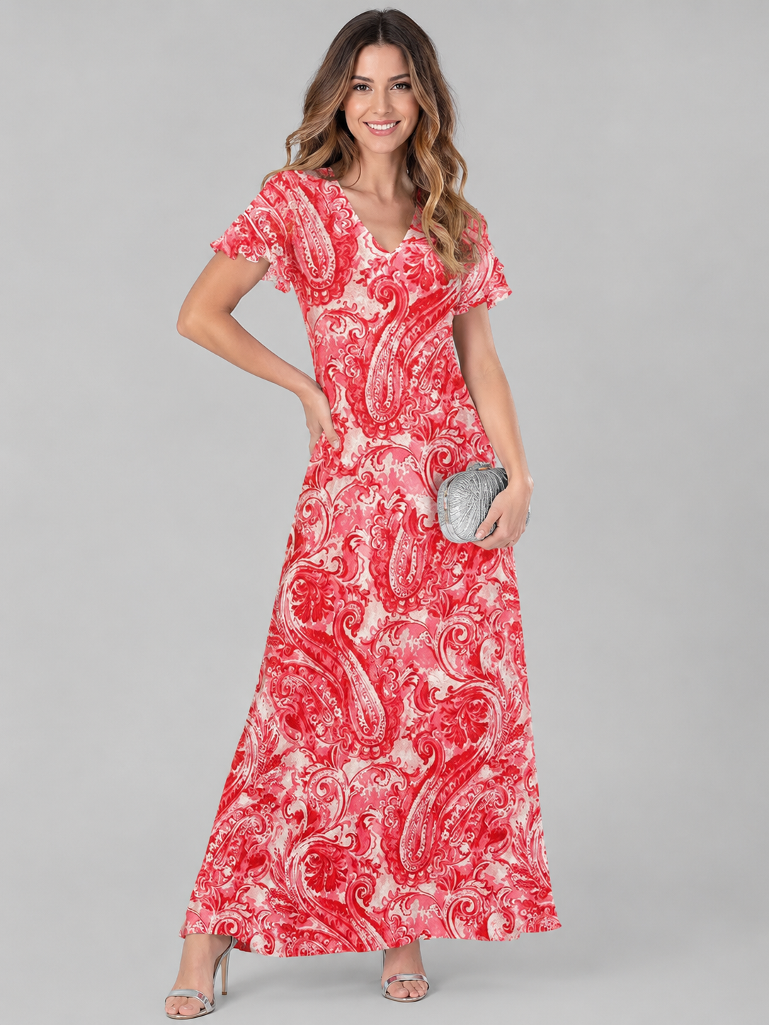 Florine™ | Abito Maxi a Fiori Camuffa Pancia