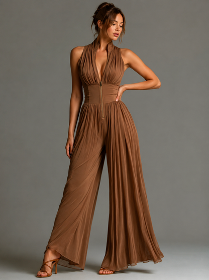 Nicole™ | Elegante Tuta Chiffon con Fiori
