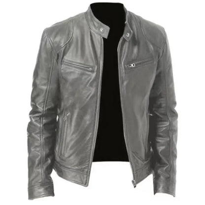 Joren™ | Giacca in pelle senza tempo con zip