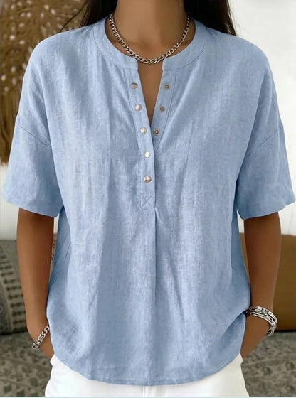 Mies™ | Blusa Estiva in Lino Leggero 1+1 GRATIS