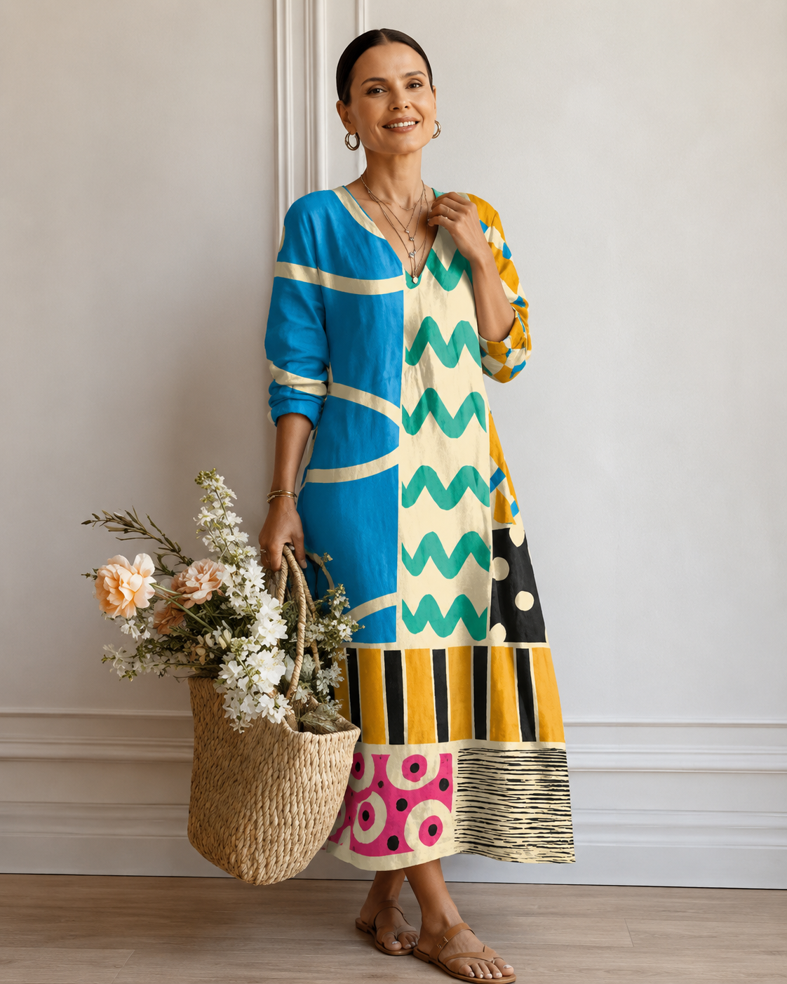 Emma™ | Vestito Midi Camuffa Pancia