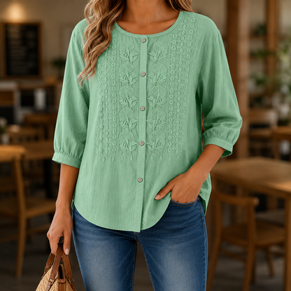 1 + 1 gratis Amelie™ | Elegante Blusa Ricamata