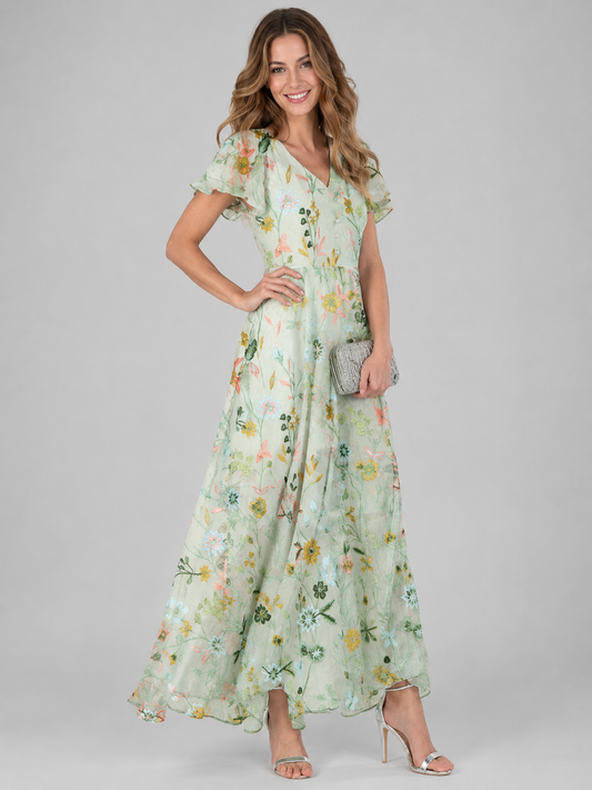 Florine™ | Abito Maxi a Fiori Camuffa Pancia
