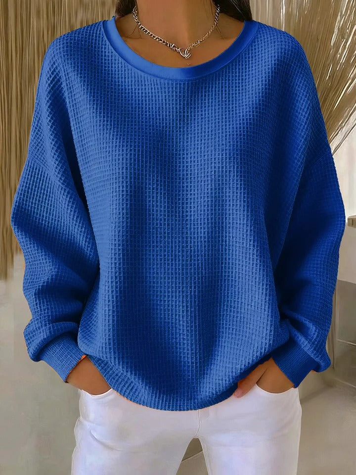 Sari™ | Maglione Casual in Tessuto Strutturato