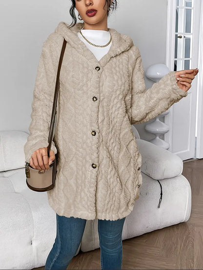 Lisa™ | Giacca Teddy Calda con Cappuccio