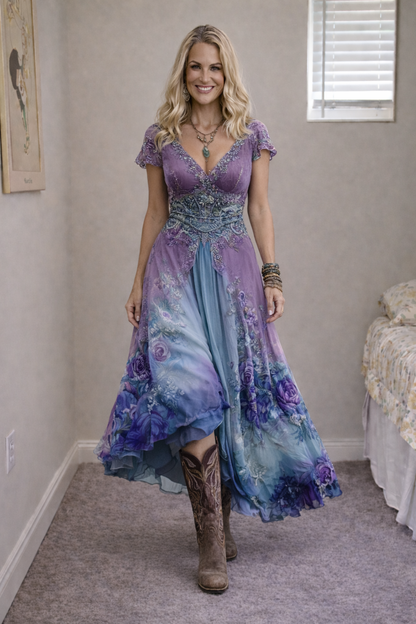 Jullia™ | Abito boho ispirato al vintage elegante