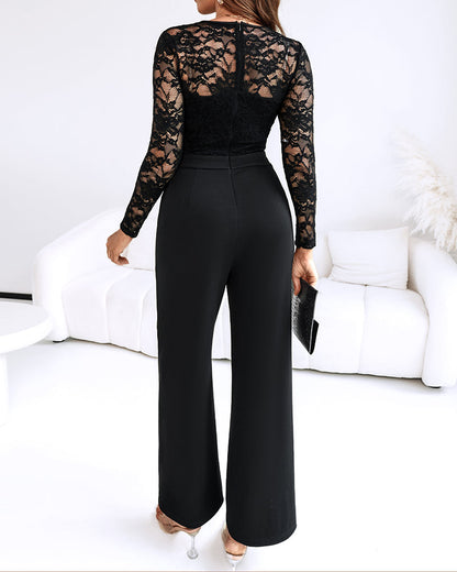 Selah™ | Elegante Jumpsuit in Pizzo con Dettagli