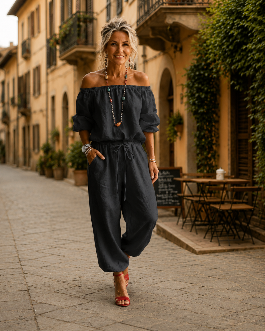 Alba™ | Tuta Relax con Dettaglio a Laccio