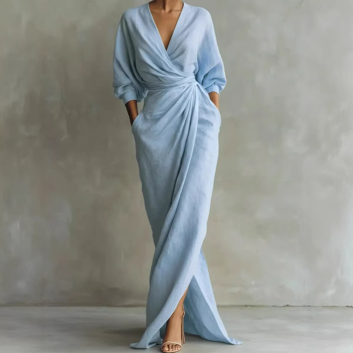 Nina™ | Elegante Vestito Maxi Avvolgente