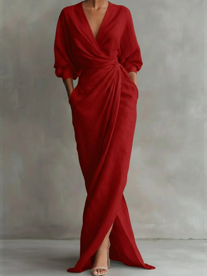 Nina™ | Elegante Vestito Maxi Avvolgente