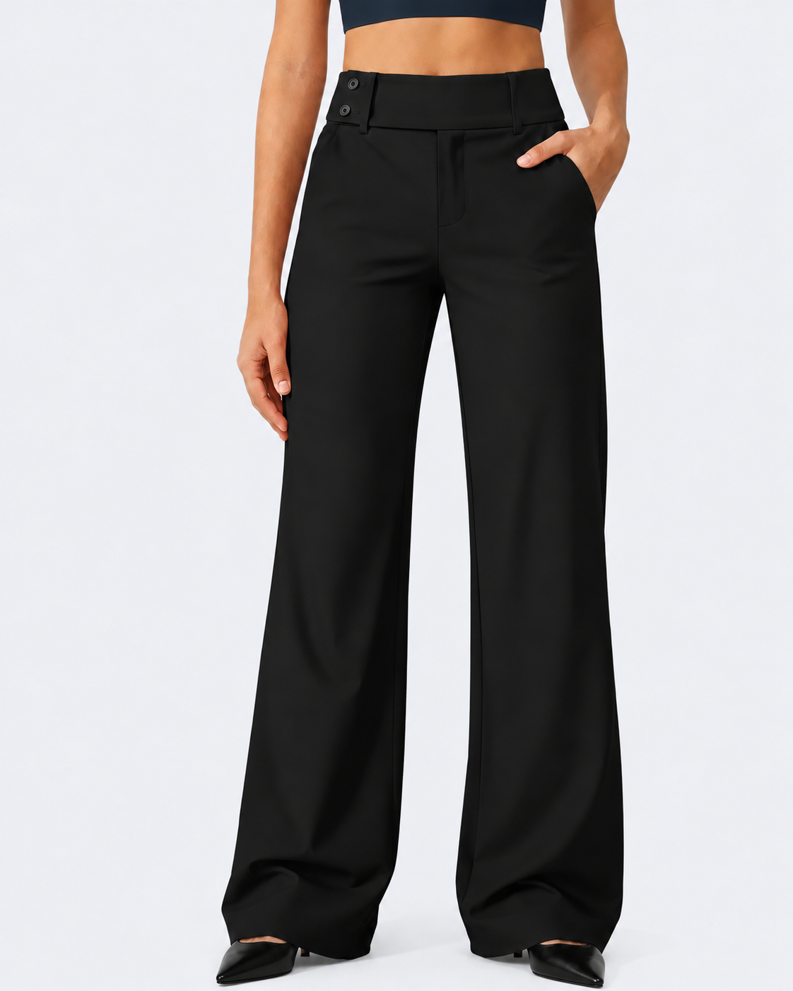 Pantaloni Stretch Quotidiani | Vita Alta & Comfort Tutto il Giorno