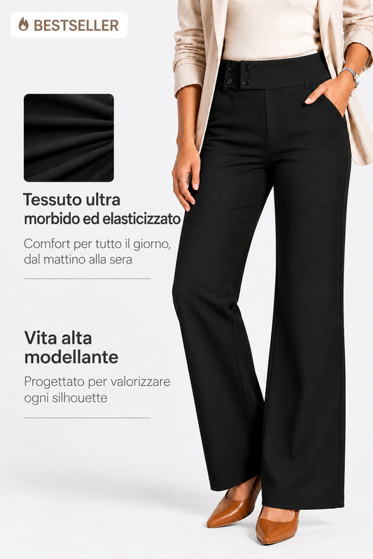 Pantaloni Stretch Quotidiani | Vita Alta & Comfort Tutto il Giorno