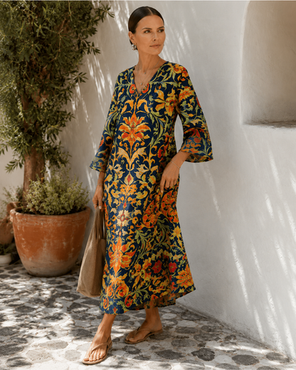 Eloise™ | Abito Midi Relax con Camuffamento della Pancia