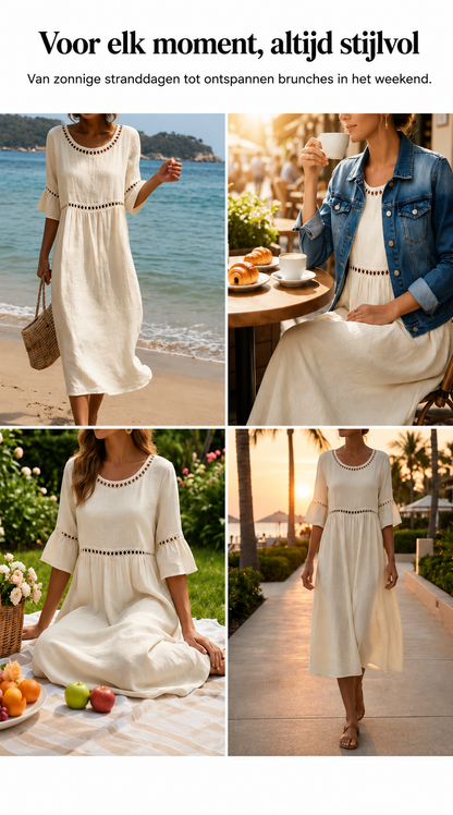 Amara™ | Elegante Abito Midi Camuffa Pancia