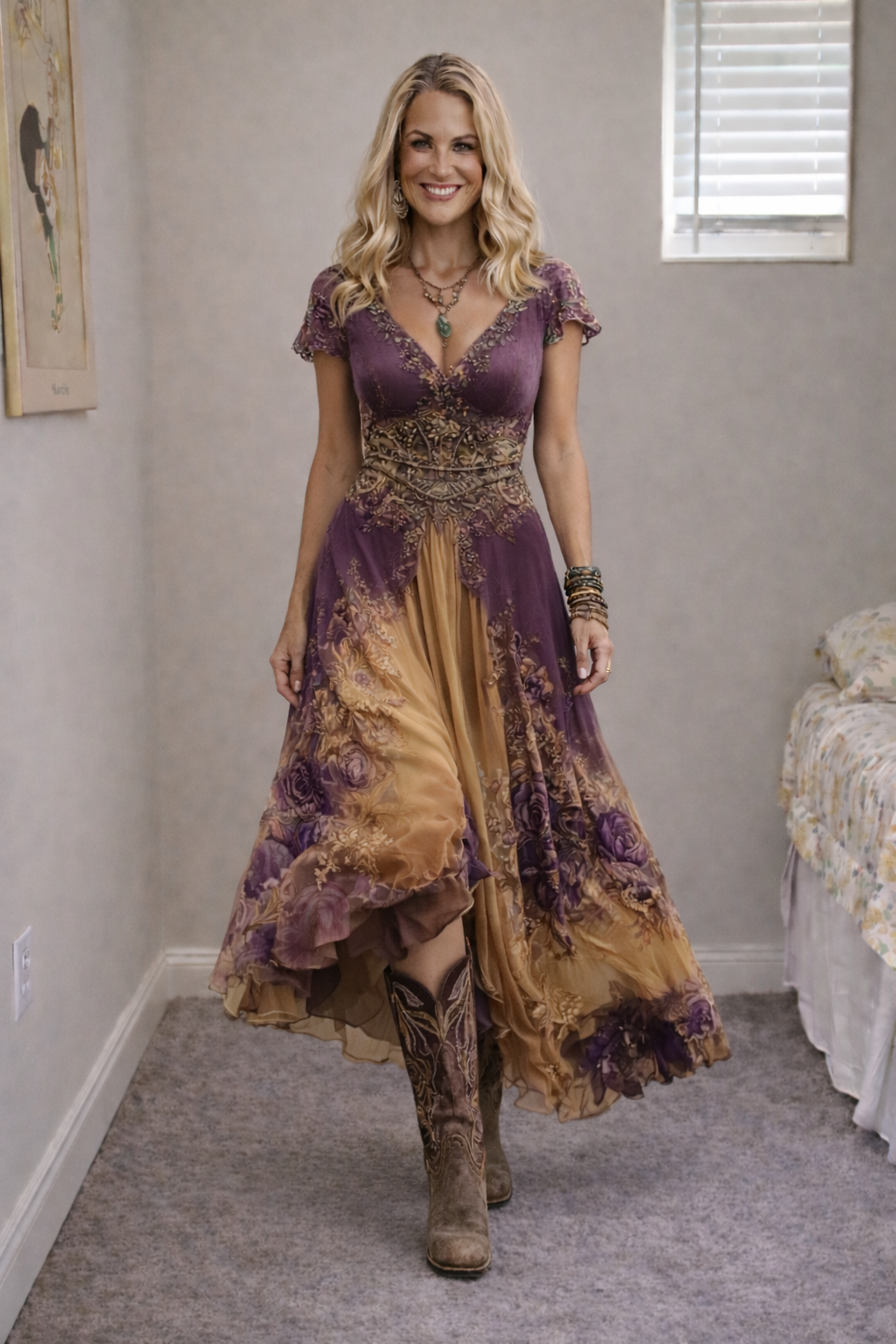 Jullia™ | Abito boho ispirato al vintage elegante