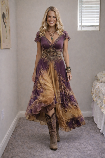 Jullia™ | Abito boho ispirato al vintage elegante