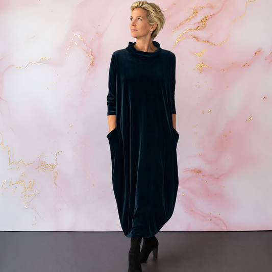 Leona™ | Elegante Vestito Maxi in Velluto
