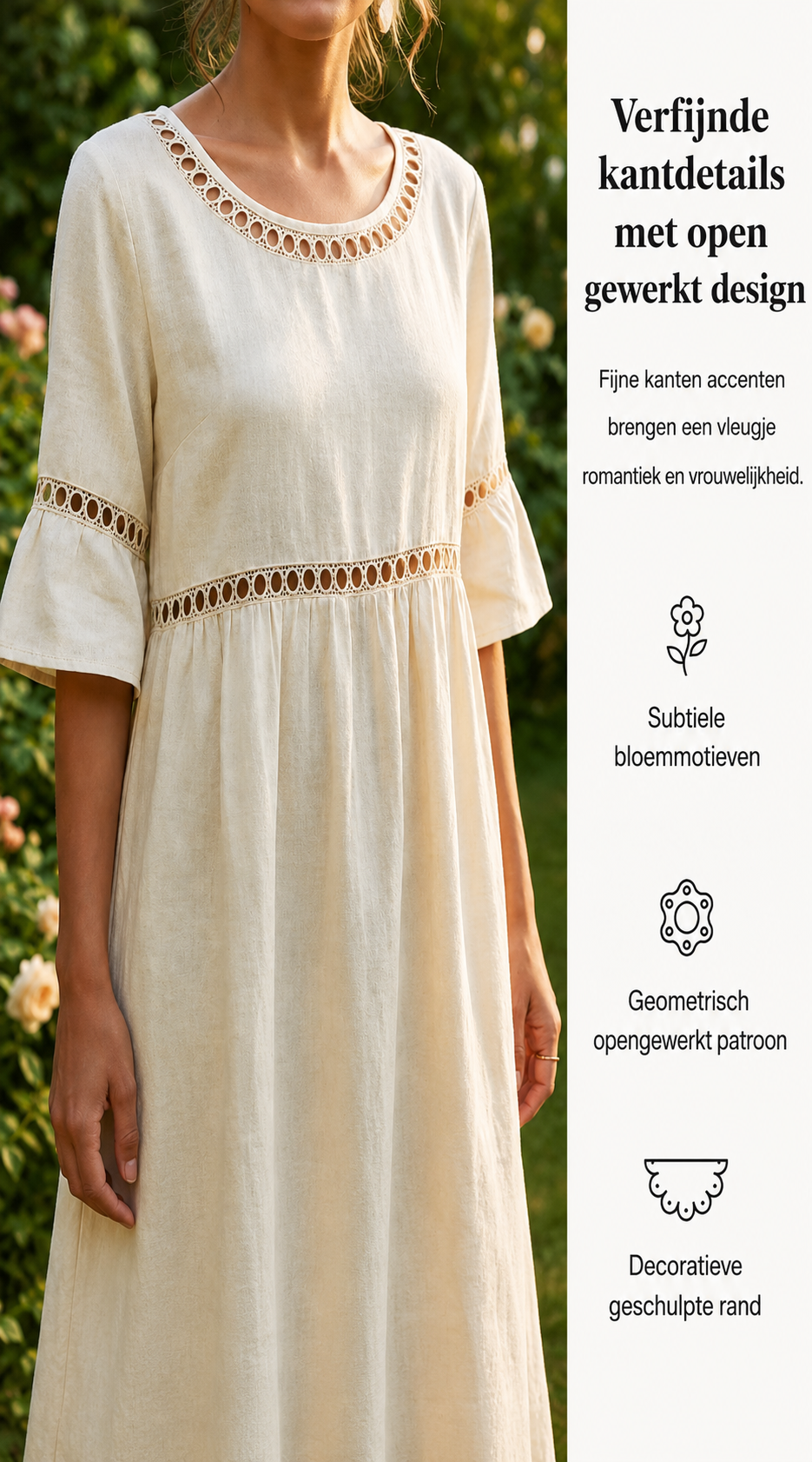 Amara™ | Elegante Abito Midi Camuffa Pancia