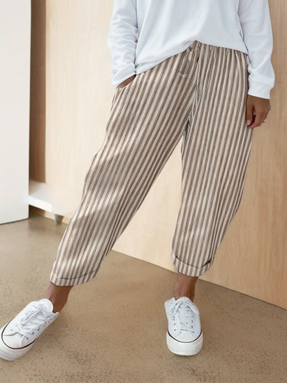 Nora™ | Pantaloni a Righe Confortevoli